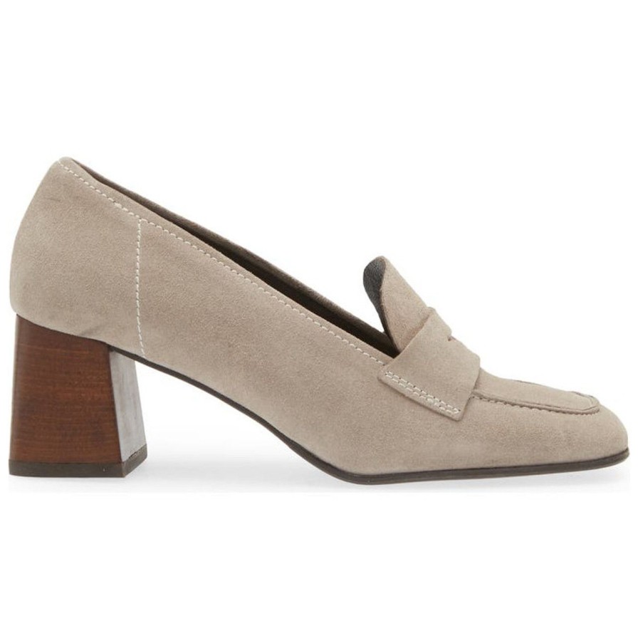 Shoes chocolat blu | Zaza Taupe Suede