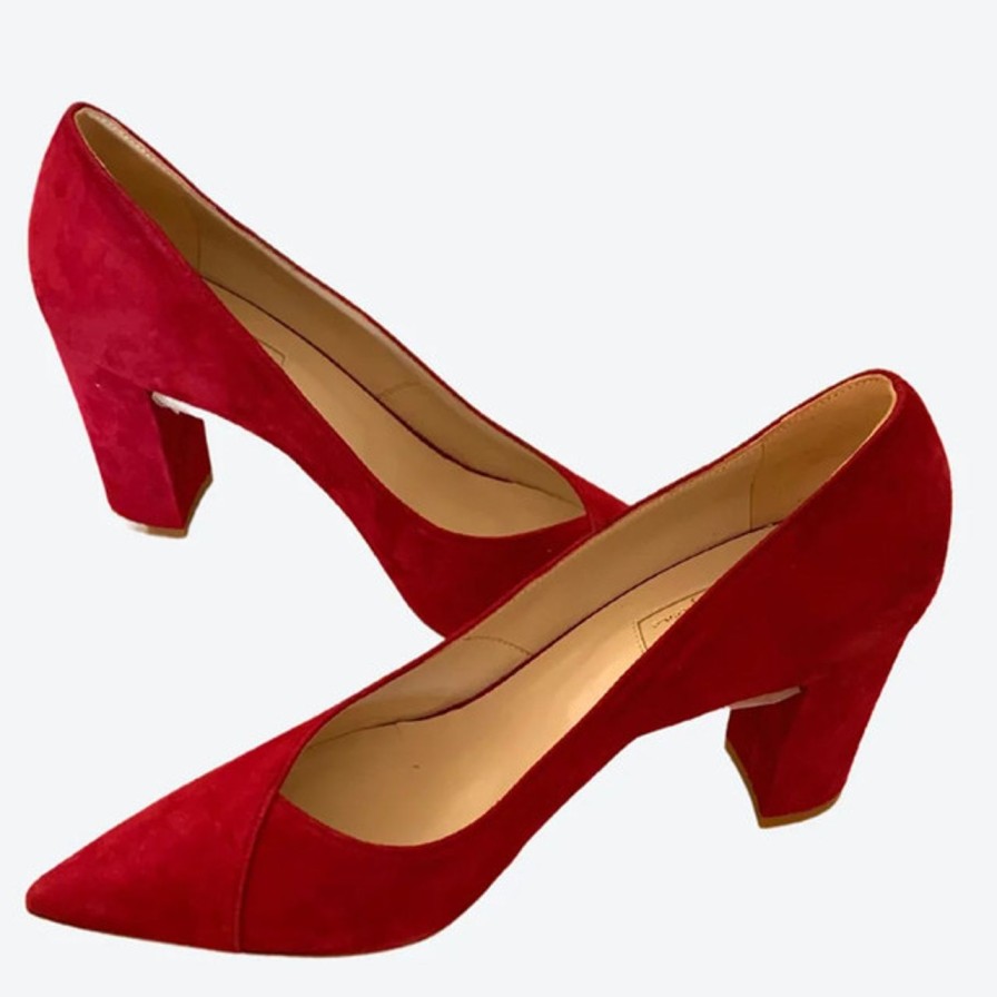 Shoes luna selene | Judy Burgundy Wine Suede Pump