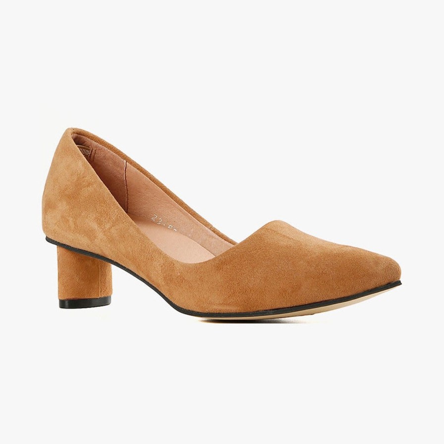 Shoes all black | Oval Kitten Pump Brown