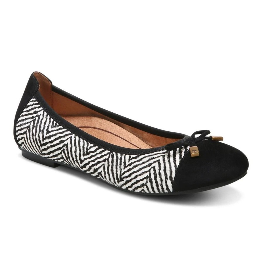 Shoes vionic | Minna Black White Herringbone