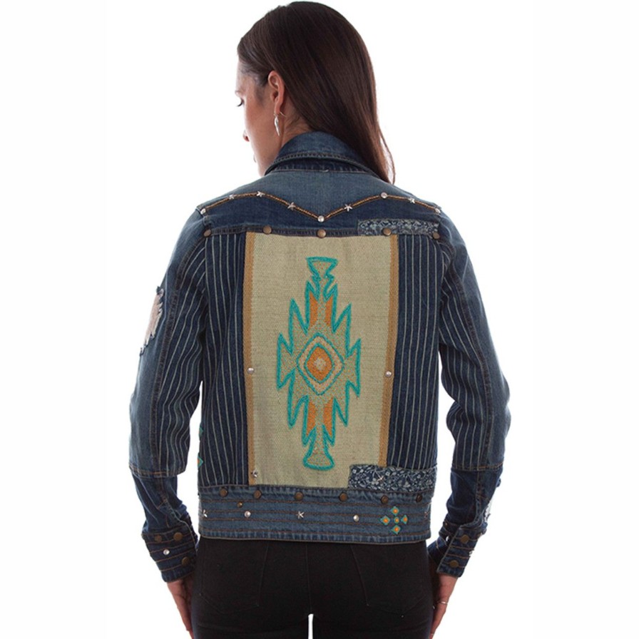 Apparel scully | Hc835 Patchwork Denim Jacket