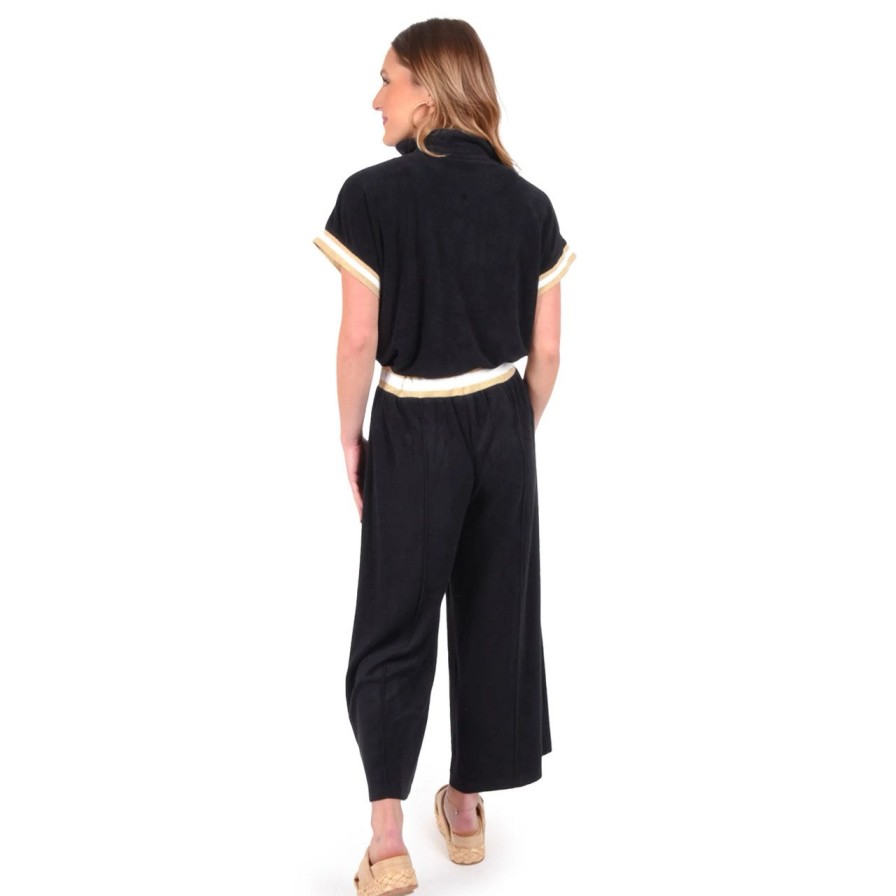 Apparel emily mccarthy | Teddy Crop Trouser Black Terry