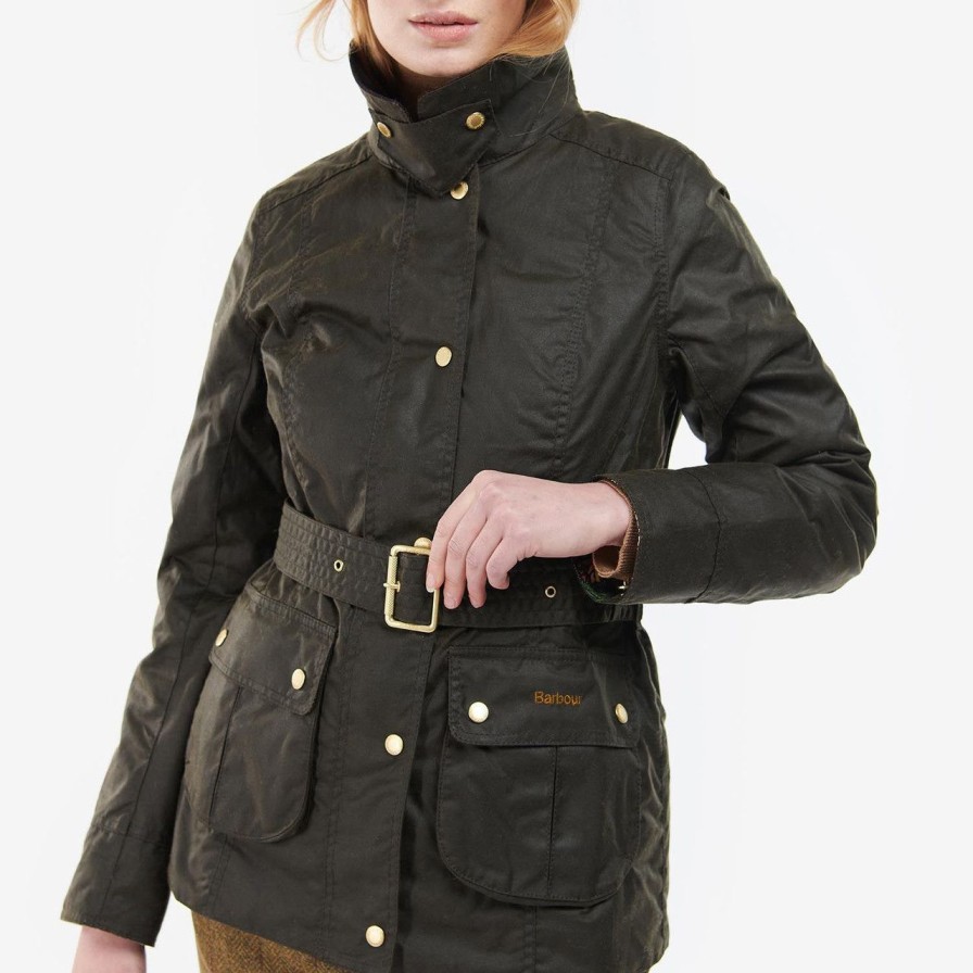 Apparel barbour | Pendula Wax Olive Jacket