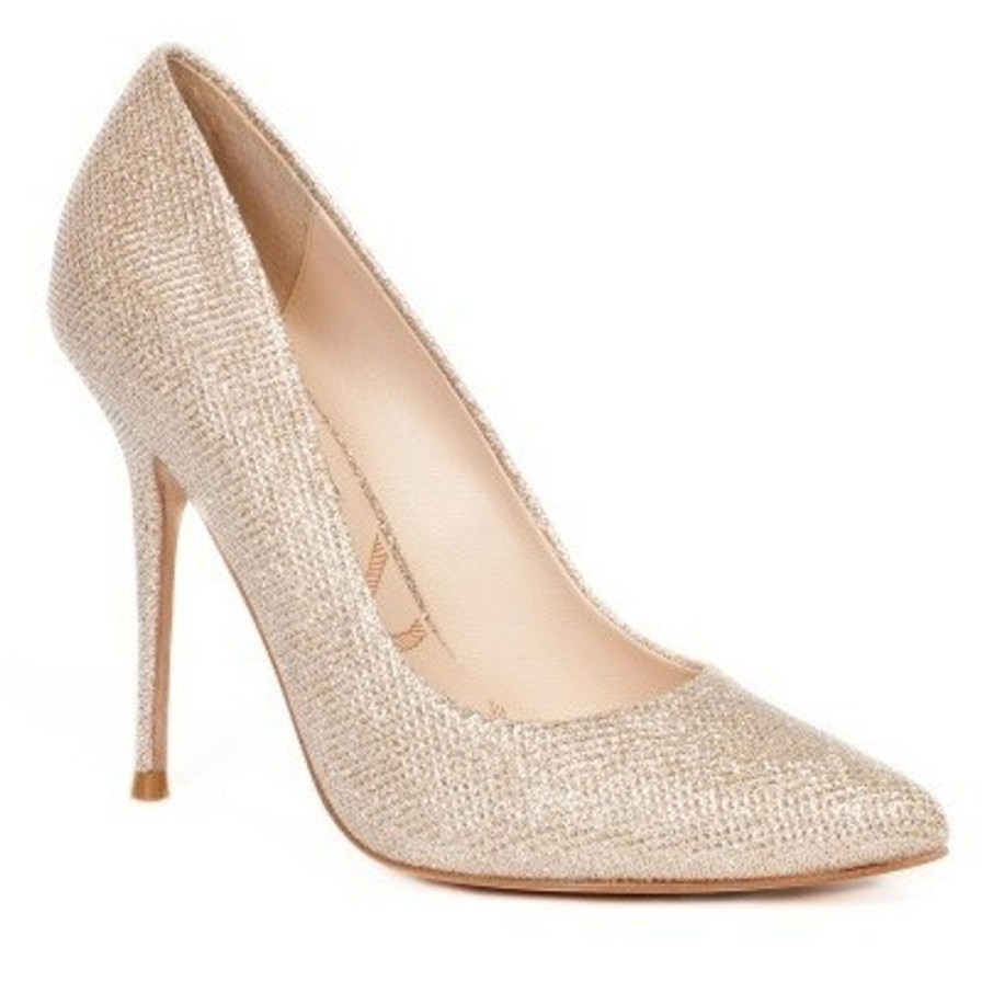 Shoes lucy choi | Lucy Choi Aster Beige Glitter