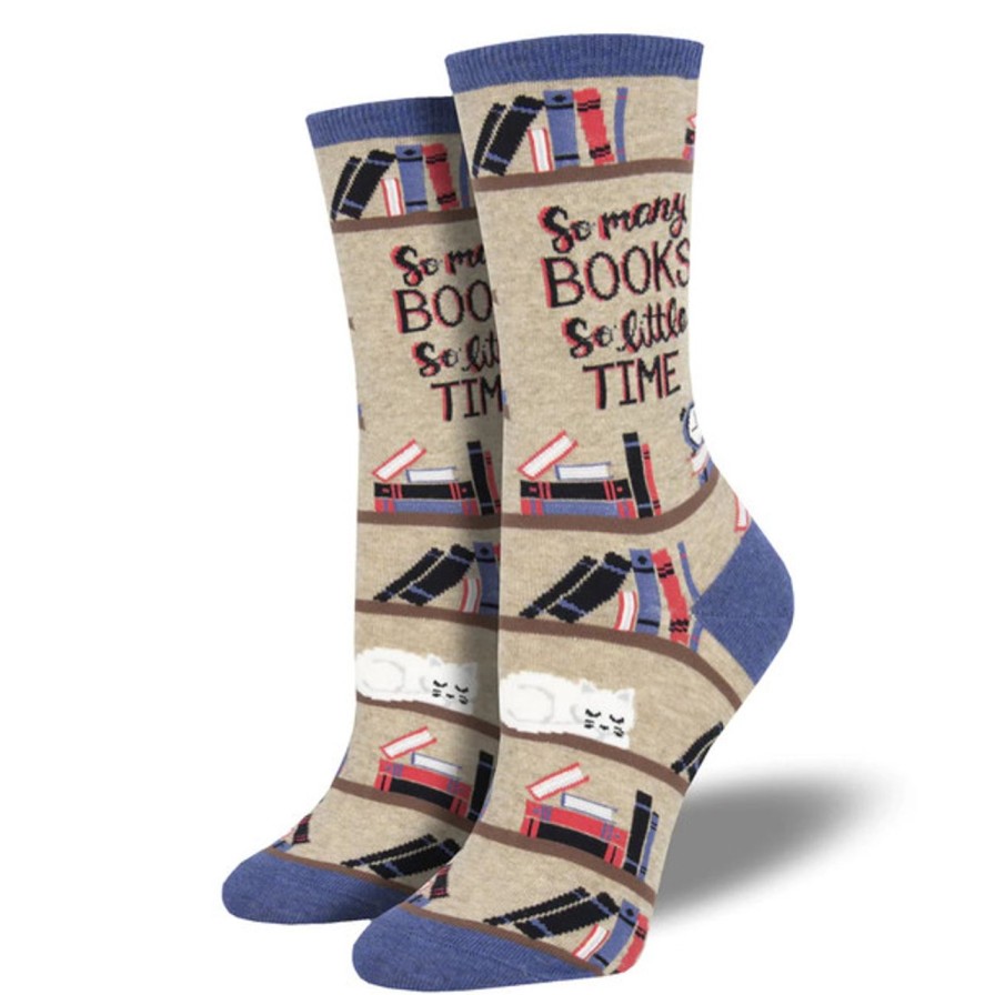 Apparel sock smith | Time For A Good Book Hemp Heather