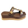 Shoes all black | Pyramid T Sandal Brown