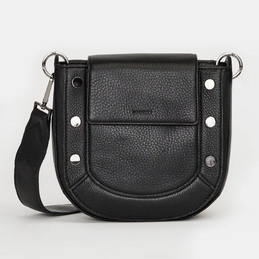 Handbags hammitt | Kayce Saddle Med- Black