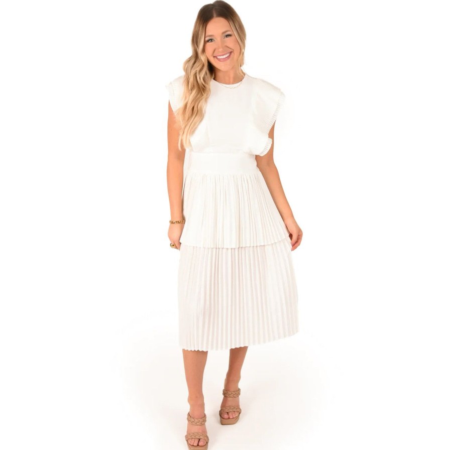 Apparel emily mccarthy | Chloe Dress Linen White