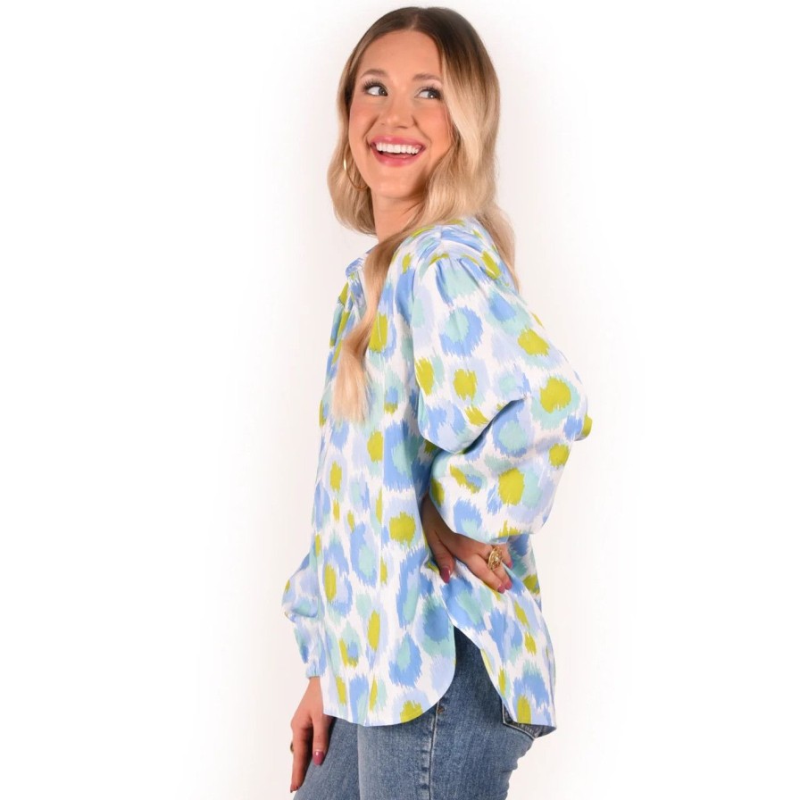 Apparel emily mccarthy | Lolli Top Cheetah Ikat