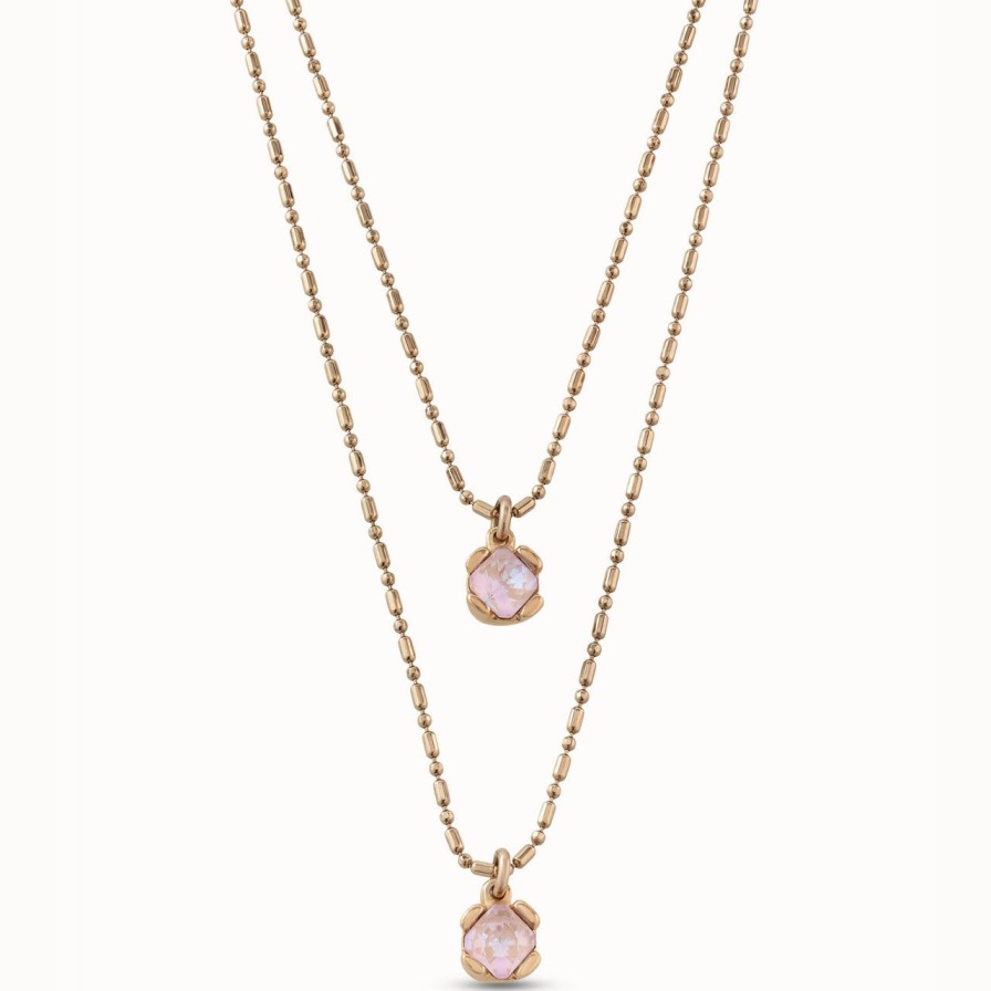 Jewelry uno de 50 | Aura Pink Double Strand Necklace