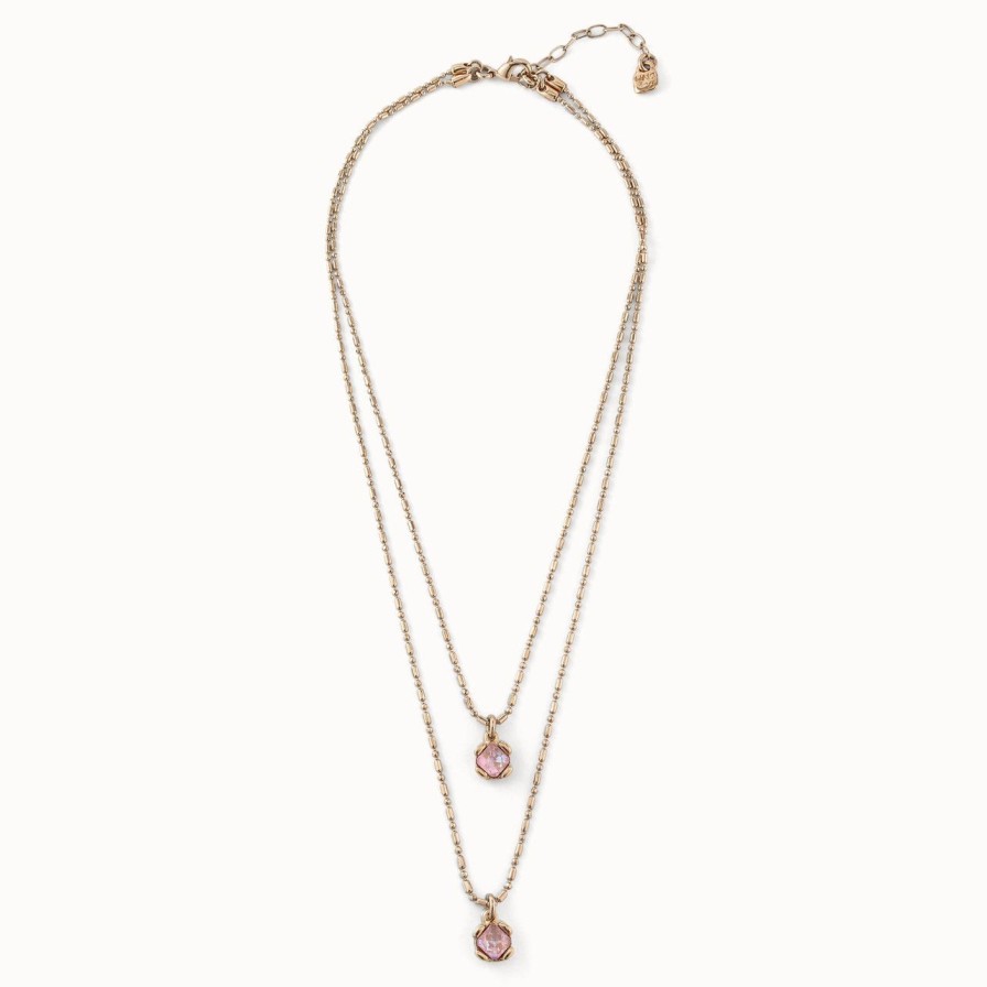 Jewelry uno de 50 | Aura Pink Double Strand Necklace