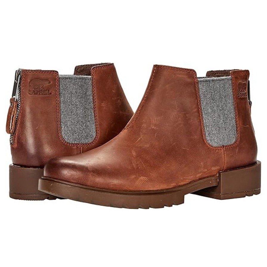 Shoes sorel | Emelie Ii Chelsea Dark Amber/Tobacco