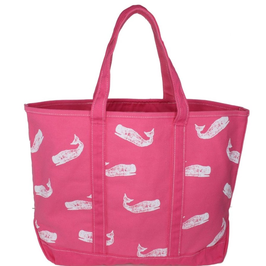 Handbags crab & cleek | Crab & Cleek Pink Whale Bag