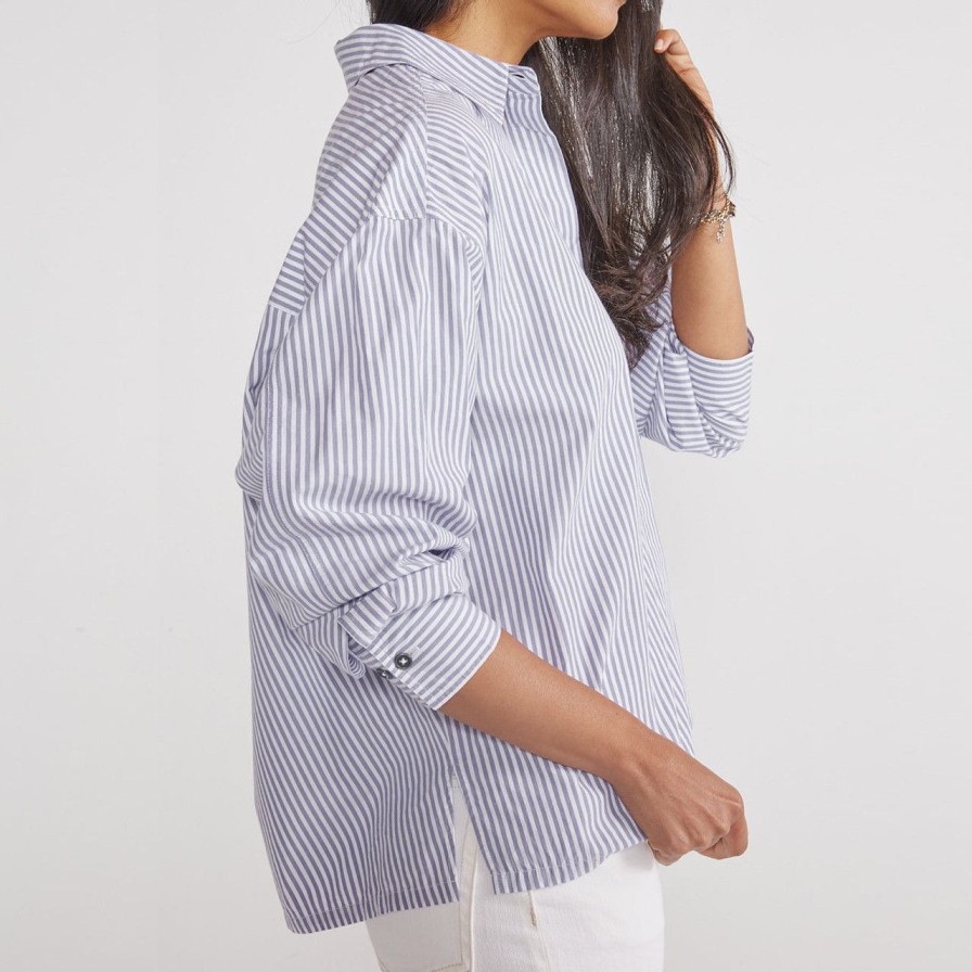 Apparel etica | Holly Classic Shirt Sky Stripe