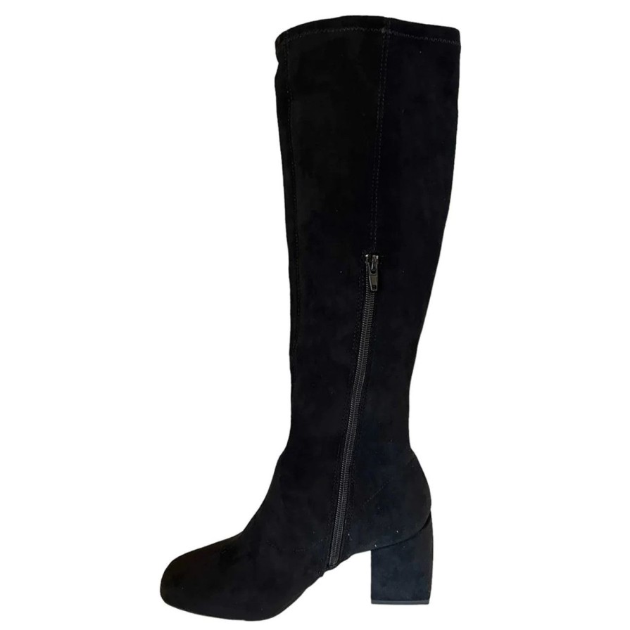 Shoes silent d | Carolyn Black Stretch Suede