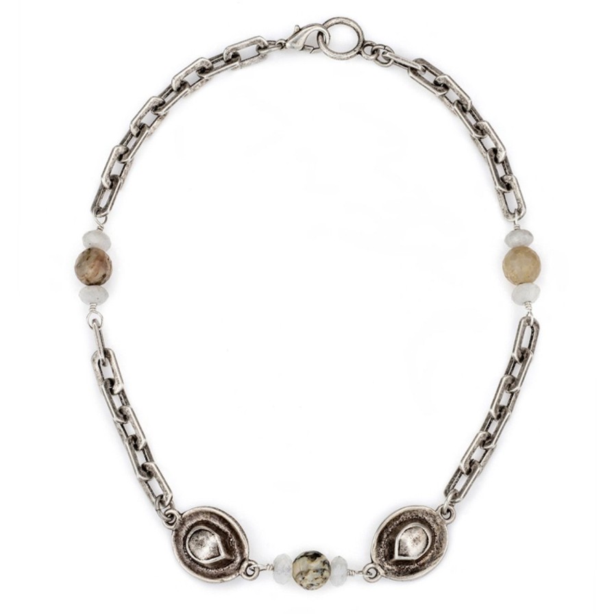 Jewelry french kande | Silver Honfleur Chain W/La Lune Mix & Cowgirl Hats