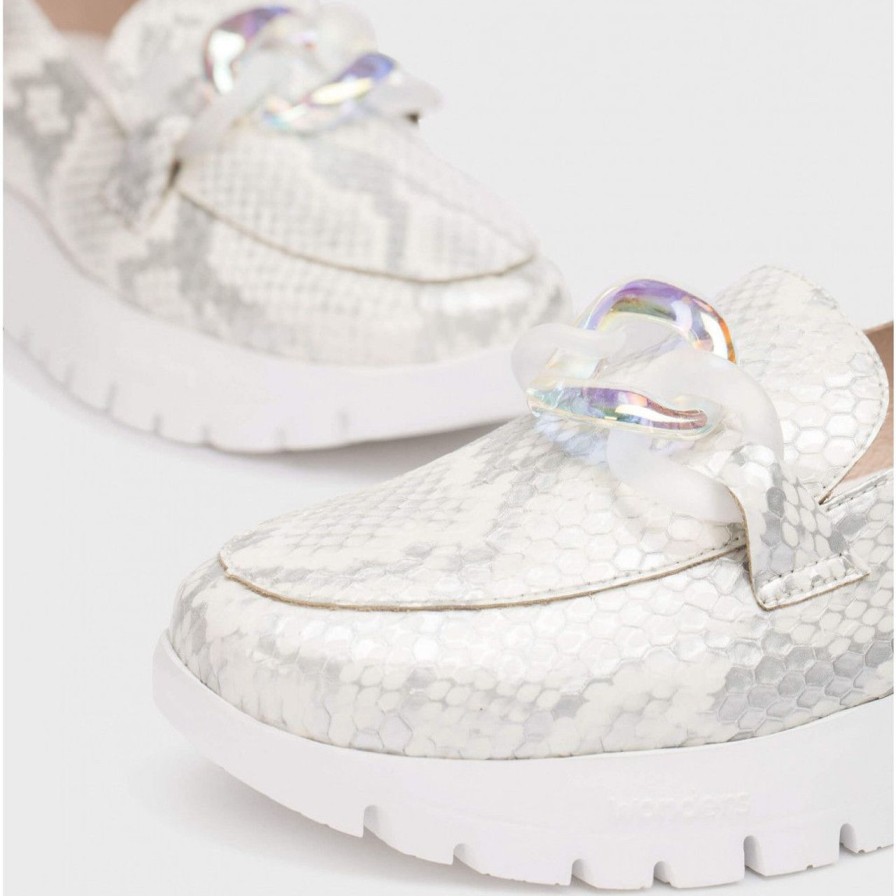 Shoes wonders | Silver Off Loafer