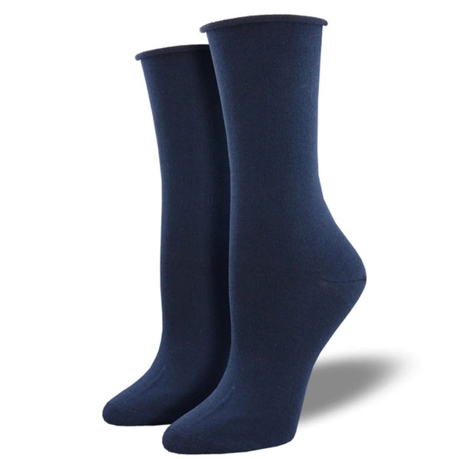 Apparel sock smith | Solid Navy Socks