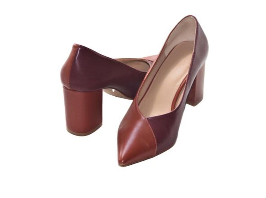 Shoes luna selene | Burghundy Brown Pump