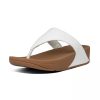 Shoes fit flop | Lulu Leather Toe Post White