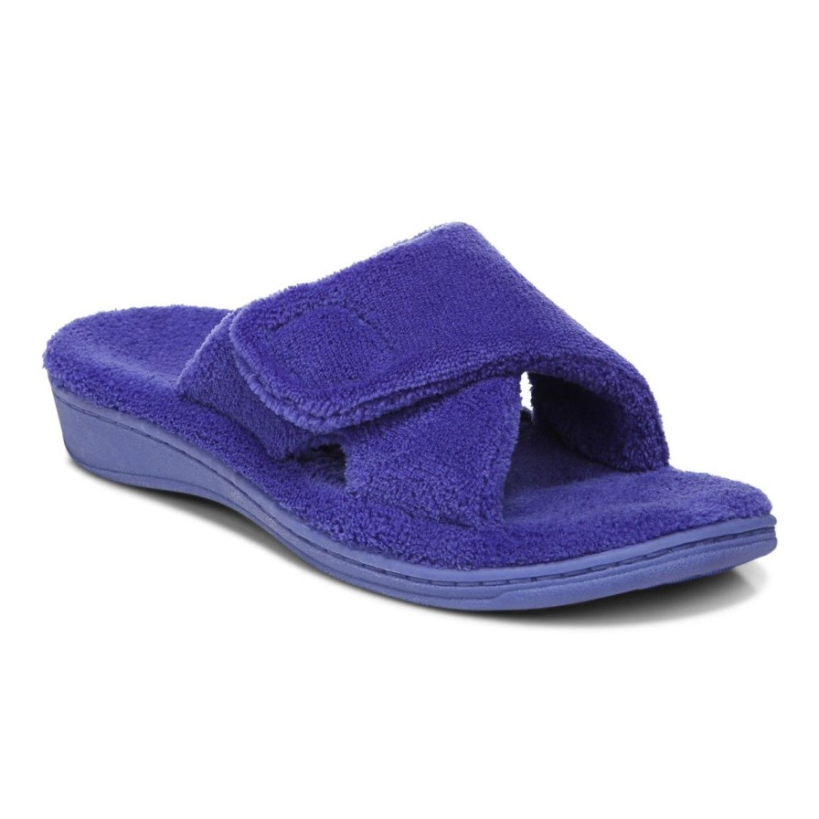 Shoes vionic | Relax Royal Blue Terry Slipper