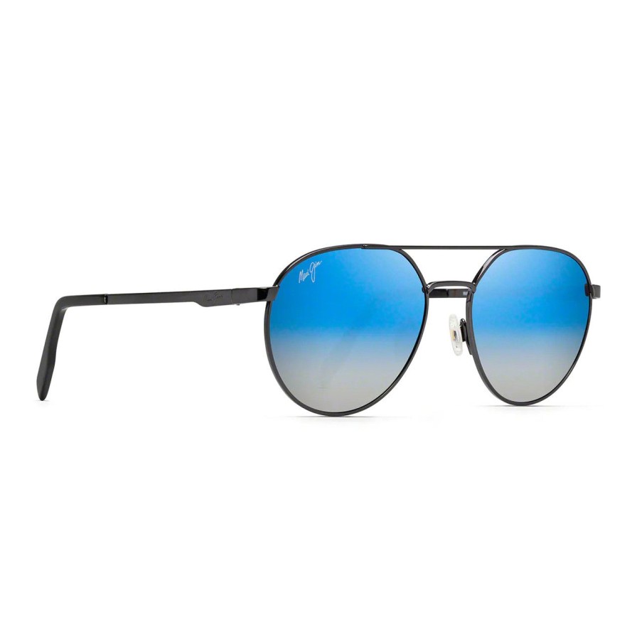 Accessories maui jim | Blue To Silver Waterfront Dark Gunmetal