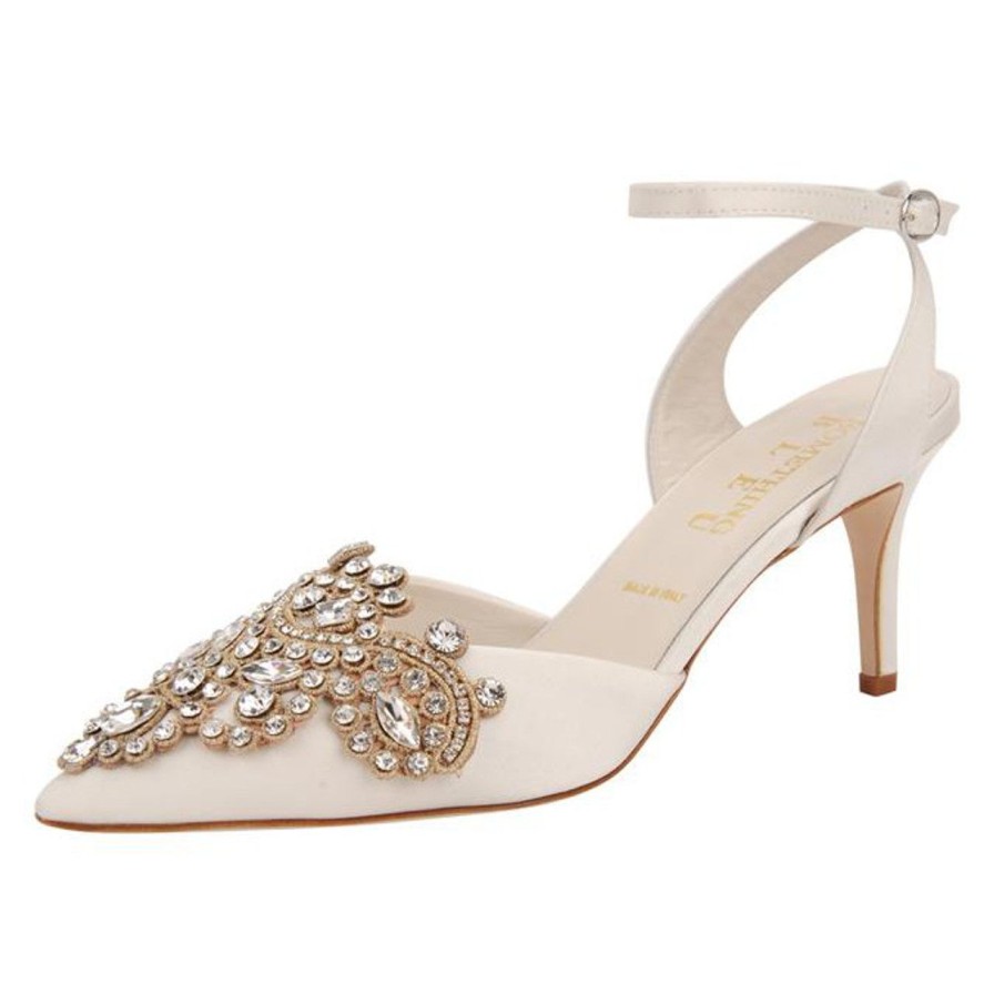 Shoes something bleu | Emmie Ivory Satin