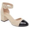 Shoes pelle moda | Ummi Beige Black Patent