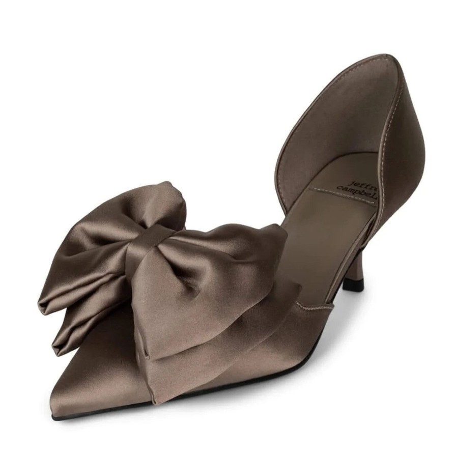 Shoes jeffrey campbell | Gratifying Taupe Satin