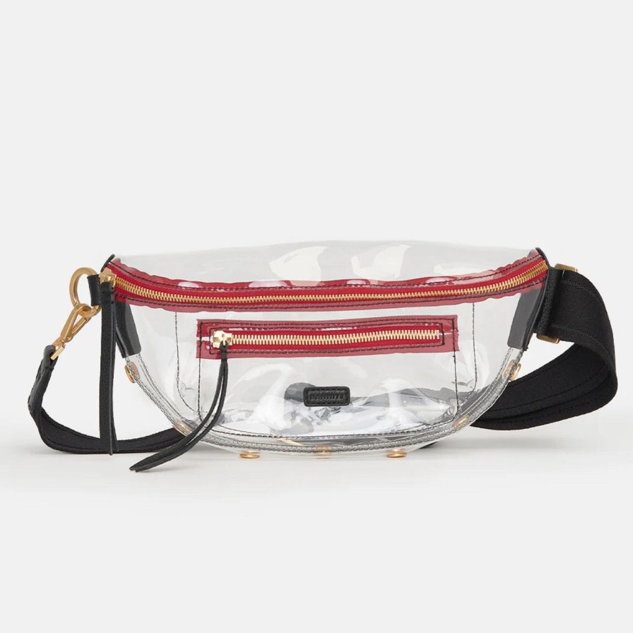 Handbags hammitt | Charles Crossbody Clear Black Bg Red