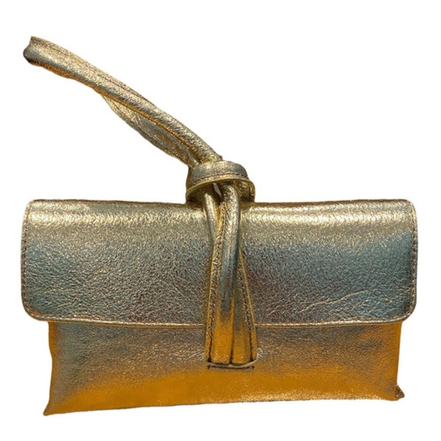 Handbags hhb imports | Nina Met Gold Clutch